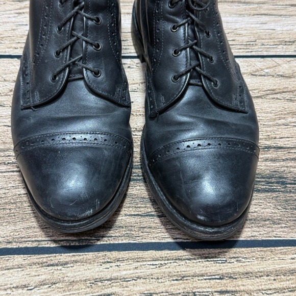 Allen Edmonds Bayfield Boots Mens 9 D Black Leather Brogue Cap Toe Dress Boots main image 4
